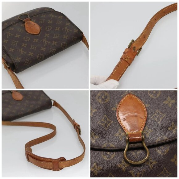 LOUIS VUITTON Monogram Saint Cloud GM Shoulder Bag M51242 LV Auth 142236 - Picture 16 of 16